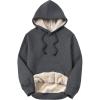 imageYeokou Womens Athletic Hoodies Sherpa Fleece Lined Workout Pullover Winter Warm Thicken SweatshirtDarkgrey