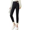 imageYeokou Womens Warm Sherpa Lined Athletic Sweatpants Jogger Fleece PantsBlackskinny