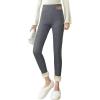 imageYeokou Womens Warm Sherpa Lined Athletic Sweatpants Jogger Fleece PantsGreyskinny