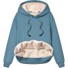imageYeokou Womens Winter Hoodies Pullover Sherpa Fleece Warm Heavyweight Sweatshirt1 Dustyblue