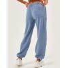 imageYeokou Womens Joggers Elastic Solid Color Sweatpants Track Pants Workout Running Athletic Gym Pants with Pockets