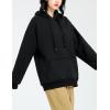 imageYeokou Womens Winter Hoodies Pullover Sherpa Fleece Warm Heavyweight SweatshirtBlackhoodie