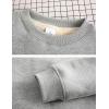 imageYeokou Womens Winter Hoodies Pullover Sherpa Fleece Warm Heavyweight SweatshirtGreycrewneck