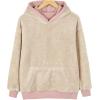 imageYeokou Womens Winter Hoodies Pullover Sherpa Fleece Warm Heavyweight SweatshirtPinkhoodie