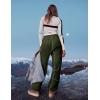 imageYeokou Womens Sherpa Fleece Lined Sweatpants Joggers Winter Warm Outdoor Lounge Pants Multi PocketsArmygreen