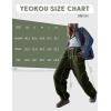 imageYeokou Womens Sherpa Fleece Lined Sweatpants Joggers Winter Warm Outdoor Lounge Pants Multi PocketsArmygreen