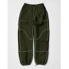 imageYeokou Womens Sherpa Fleece Lined Sweatpants Joggers Winter Warm Outdoor Lounge Pants Multi PocketsArmygreen