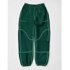 imageYeokou Womens Sherpa Fleece Lined Sweatpants Joggers Winter Warm Outdoor Lounge Pants Multi PocketsTeal