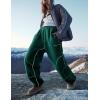 imageYeokou Womens Sherpa Fleece Lined Sweatpants Joggers Winter Warm Outdoor Lounge Pants Multi PocketsTeal