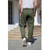 imageYeokou Mens Winter Warm Sherpa Lined Active Thermal Jogger Fleece Sweatpants PantArmygreen