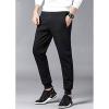 imageYeokou Mens Winter Warm Sherpa Lined Active Thermal Jogger Fleece Sweatpants PantBlackribbed Cuff