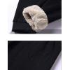 imageYeokou Mens Winter Warm Sherpa Lined Active Thermal Jogger Fleece Sweatpants PantBlackribbed Cuff