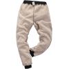 imageYeokou Mens Winter Warm Sherpa Lined Active Thermal Jogger Fleece Sweatpants PantBlackribbed Cuff
