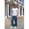 imageYeokou Mens Winter Warm Sherpa Lined Active Thermal Jogger Fleece Sweatpants PantBlue