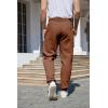 imageYeokou Mens Winter Warm Sherpa Lined Active Thermal Jogger Fleece Sweatpants PantBrown