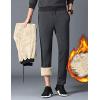 imageYeokou Mens Winter Warm Sherpa Lined Active Thermal Jogger Fleece Sweatpants PantGreystraight Leg