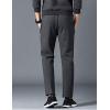 imageYeokou Mens Winter Warm Sherpa Lined Active Thermal Jogger Fleece Sweatpants PantGreystraight Leg