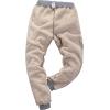 imageYeokou Mens Winter Warm Sherpa Lined Active Thermal Jogger Fleece Sweatpants PantLightgreyribbed Cuff