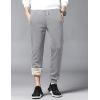 imageYeokou Mens Winter Warm Sherpa Lined Active Thermal Jogger Fleece Sweatpants PantLightgreyribbed Cuff