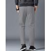 imageYeokou Mens Winter Warm Sherpa Lined Active Thermal Jogger Fleece Sweatpants PantLightgreystraight Leg