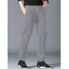imageYeokou Mens Winter Warm Sherpa Lined Active Thermal Jogger Fleece Sweatpants PantLightgreystraight Leg