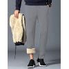 imageYeokou Mens Winter Warm Sherpa Lined Active Thermal Jogger Fleece Sweatpants PantLightgreystraight Leg