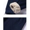 imageYeokou Mens Winter Warm Sherpa Lined Active Thermal Jogger Fleece Sweatpants PantNavyribbed Cuff