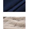 imageYeokou Mens Winter Warm Sherpa Lined Active Thermal Jogger Fleece Sweatpants PantNavyribbed Cuff
