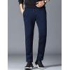 imageYeokou Mens Winter Warm Sherpa Lined Active Thermal Jogger Fleece Sweatpants PantNavystraight Leg