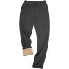 imageYeokou Mens Winter Warm Sherpa Lined Active Thermal Jogger Fleece Sweatpants PantGreystraight Leg