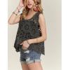 imageYeokou Women Boho Cotton Crochet Sleeveless Vest Floral Pattern Loose Fit Knit Tank Summer Cover Up TopGrey