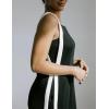 imageYeokou Women Casual Wide Leg Jumpsuit Contrast Side Straps Long Bib Pants Sleeveless Loose Overall with PocketsBlack