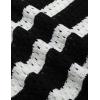imageYeokou Womens Crochet Sweater Top Short Flutter Sleeve Crew Neck Summer Casual Knit Tank PulloversBlack