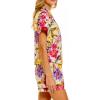 imageYeokou Women Cotton Floral Print Pajamas Button Down Short Sleeve Shirt Sleepwear Pj Shorts Set 2 Piece Lounge SetsFlower1