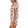 imageYeokou Women Cotton Floral Print Pajamas Button Down Short Sleeve Shirt Sleepwear Pj Shorts Set 2 Piece Lounge SetsFlower3