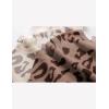 imageYeokou Women Leopard Print Sweater Vest Side Tie Knit Tank Tops Sleeveless Crew Neck Casual Fall OutfitsCamel