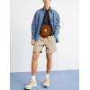 imageYeokou Mens Casual Shorts Summer Loose Fit Lightweight Elastic Waist Drawstring Pockets Beach Golf Walk ShortsBeige