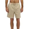 imageYeokou Mens Casual Shorts Summer Loose Fit Lightweight Elastic Waist Drawstring Pockets Beach Golf Walk ShortsBeige