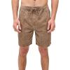 imageYeokou Mens Casual Shorts Summer Loose Fit Lightweight Elastic Waist Drawstring Pockets Beach Golf Walk ShortsBrown
