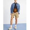 imageYeokou Mens Casual Shorts Summer Loose Fit Lightweight Elastic Waist Drawstring Pockets Beach Golf Walk ShortsKhaki