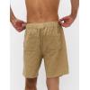 imageYeokou Mens Casual Shorts Summer Loose Fit Lightweight Elastic Waist Drawstring Pockets Beach Golf Walk ShortsKhaki