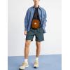 imageYeokou Mens Casual Shorts Summer Loose Fit Lightweight Elastic Waist Drawstring Pockets Beach Golf Walk ShortsNavy