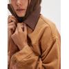 imageYeokou Women Oversize Denim Jacket Casual Button Down Jean Coat Long Sleeve Shacket Outfit with PocketsBrown