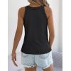 imageYeokou Women Summer Knit Tank Crochet Sleeveless Crewneck Top Stretchy Casual Sweater VestBlack