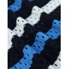 imageYeokou Womens Crochet Sweater Top Short Flutter Sleeve Crew Neck Summer Casual Knit Tank PulloversNavy