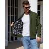 imageYeokou Mens Casual Slim Full Zip Thick Knitted Cardigan Sweaters with PocketsArmygreen