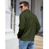 imageYeokou Mens Casual Slim Full Zip Thick Knitted Cardigan Sweaters with PocketsArmygreen