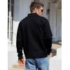 imageYeokou Mens Casual Slim Full Zip Thick Knitted Cardigan Sweaters with PocketsBlack