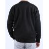 imageYeokou Mens Casual Slim Full Zip Thick Knitted Cardigan Sweaters with PocketsV Neck Black
