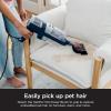 imageShark HZ702 Ultralight PetPro Corded Stick Vacuum with PowerFins HairPro Odor Neutralizer Technology Wine PurpleDuoCleanSelfClean Brushroll